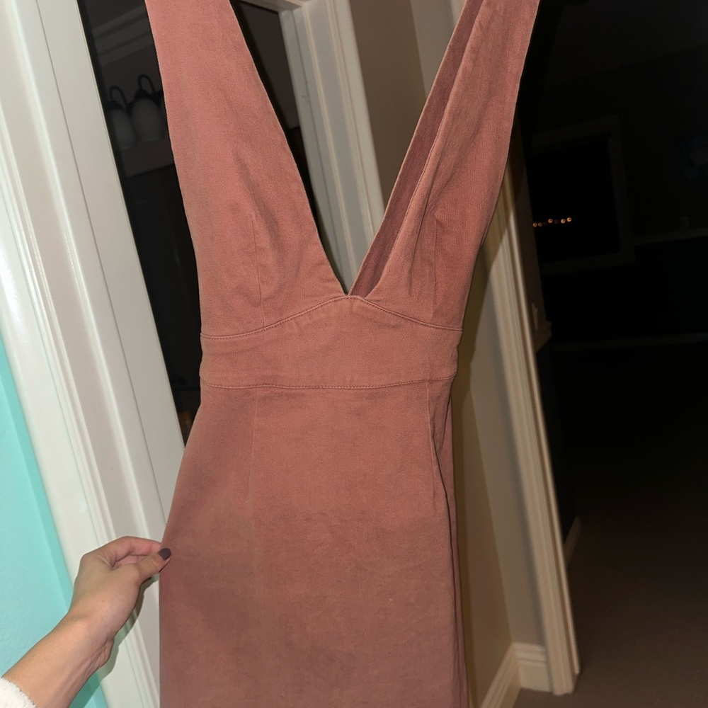 Elegant Brown Sleeveless Dress